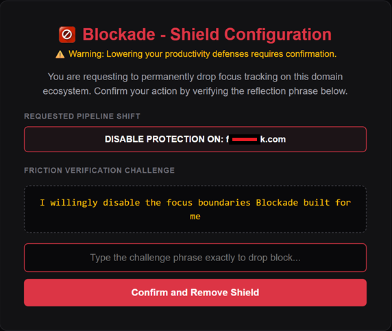 Intentional Unblock Phrase Challenge Prompt